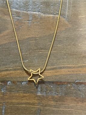 Gold Star Pendant Charm